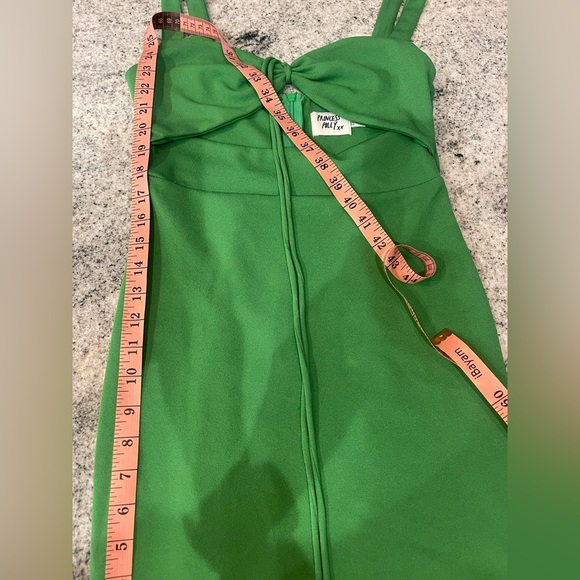 Princess Polly Green Tie Front Cocktail Dress - Picture 5 of 5